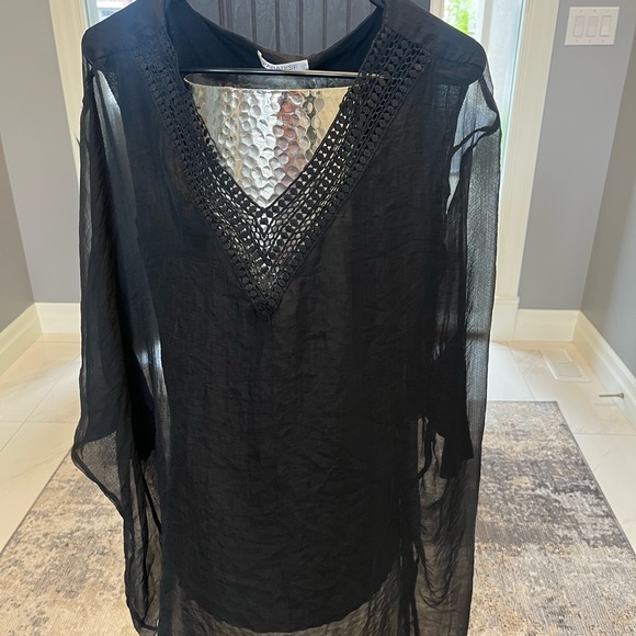 PARADISE SWIM best black pool dress classy sexy size small dressing rich - Picture 3 of 17